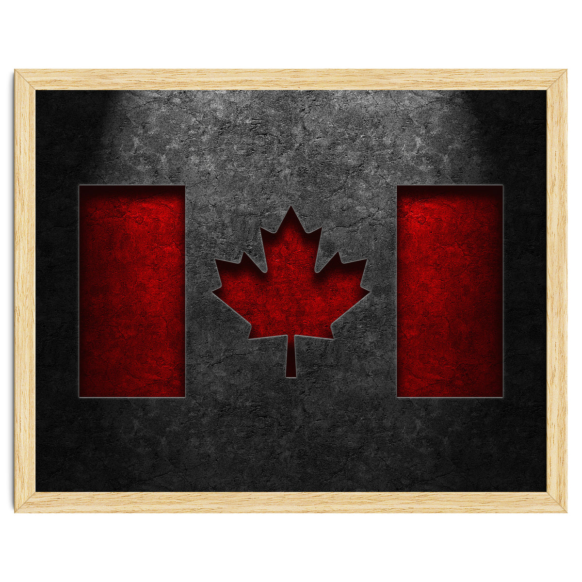 Canadian Flag Stone Texture