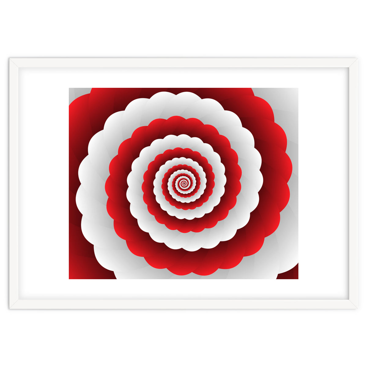 Red Modern Floral Interior Design