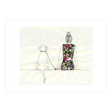 Girl And Dog Print (Print Only) thumbnail