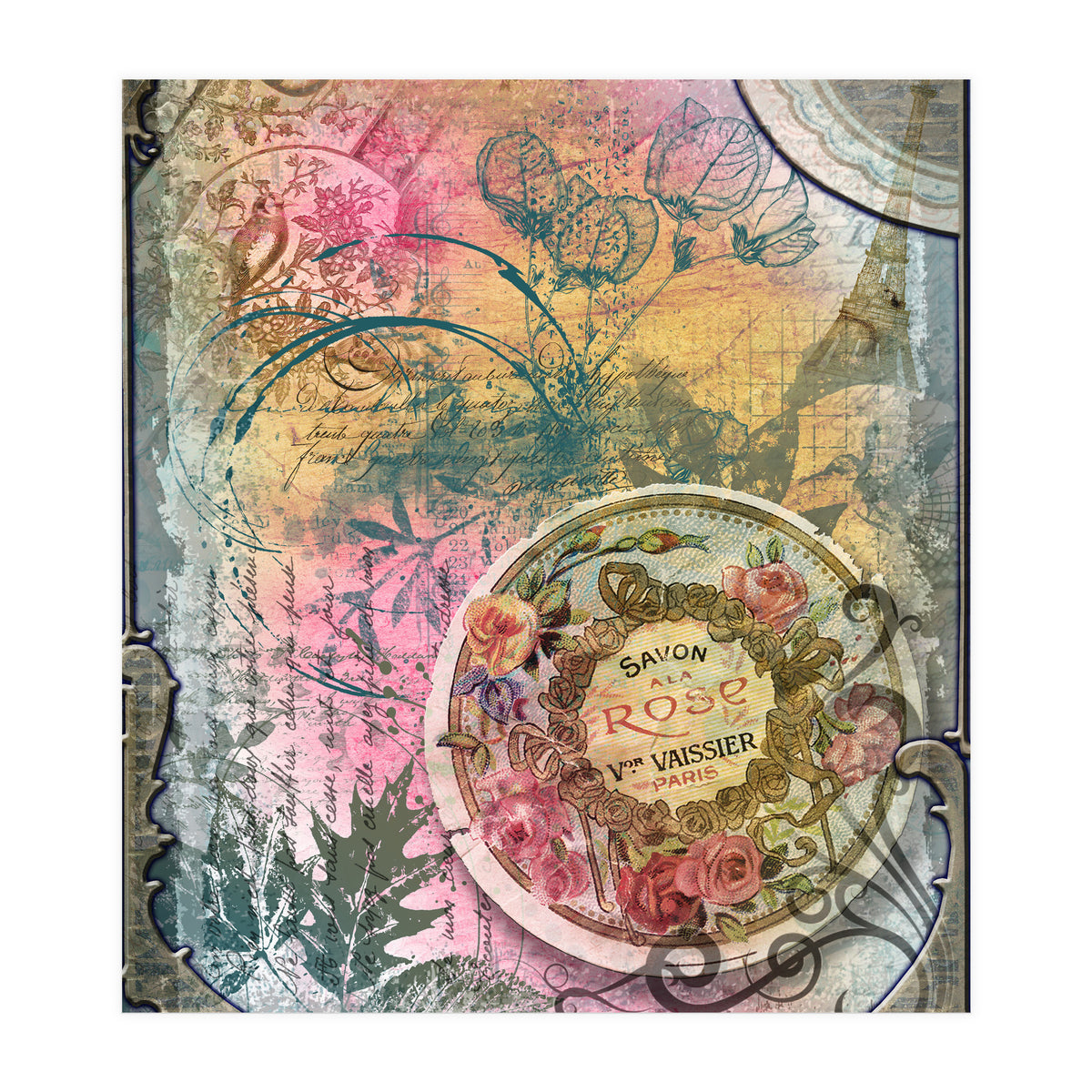 Vintage Rose Soap (Print Only)