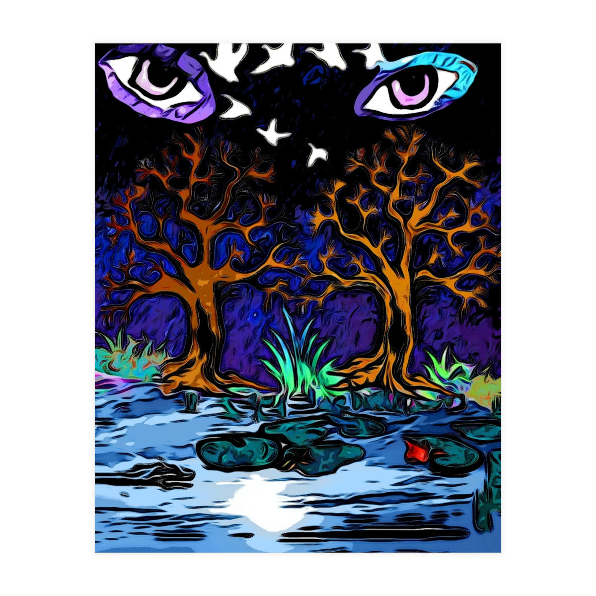 Dark Forest Of Eyes (Print Only)