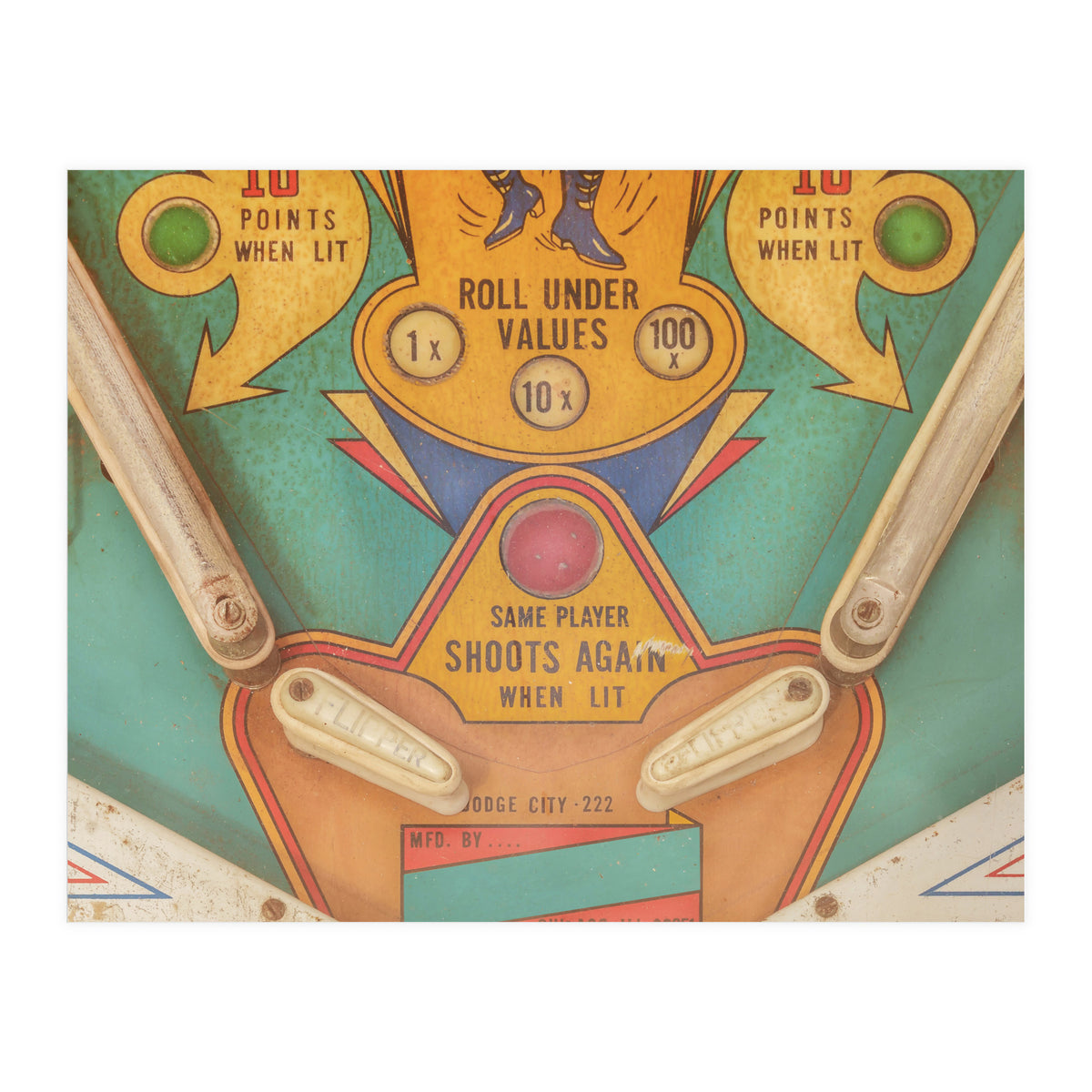 The vintage Pinball Machine (Print Only)
