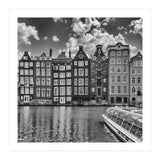 AMSTERDAM Damrak and dancing houses | Monochrome (Print Only) thumbnail