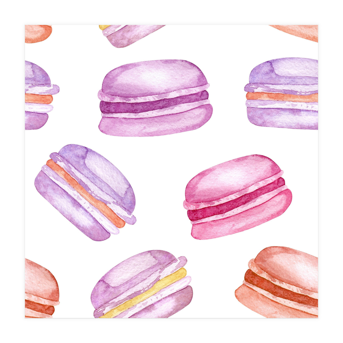 Delicious macaroons (Print Only)