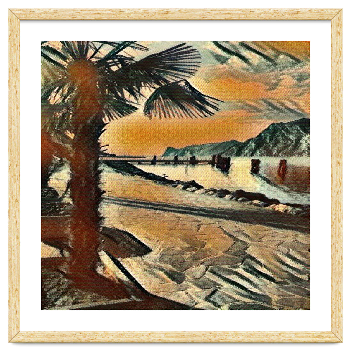 End of the day on Lake Garda, Italy.