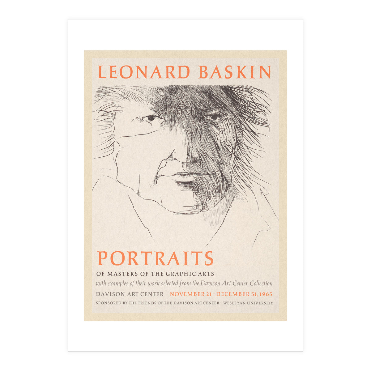 Leonard Baskin Portraits Exhibition (Print Only)