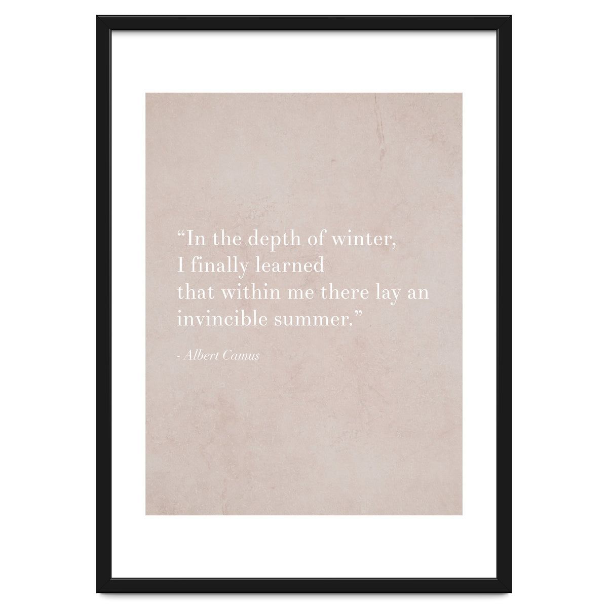 An Invincible Summer By Camus