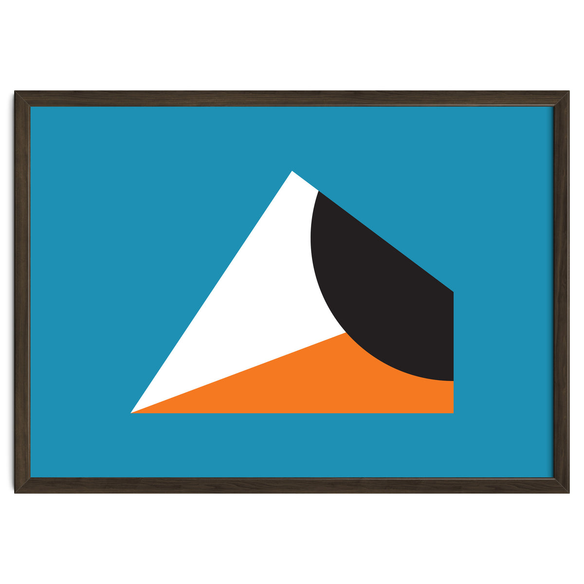 Geometric Shapes No. 16 - blue & orange