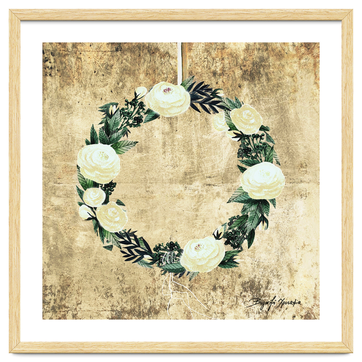 Wreath #White Flowers #Royal collection