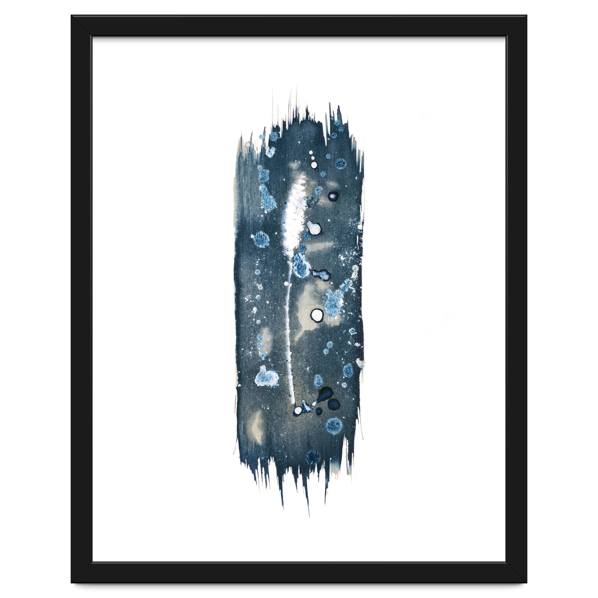 Indigo Blue Botanical Leaves No. 18