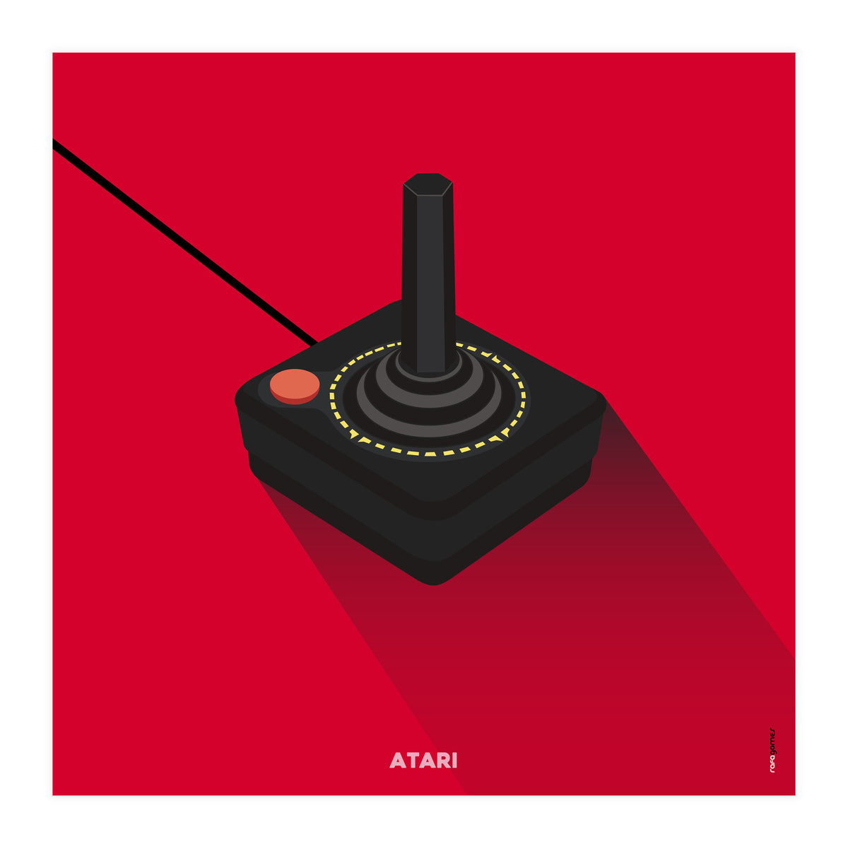 Joystick Videogames Atari (Print Only)