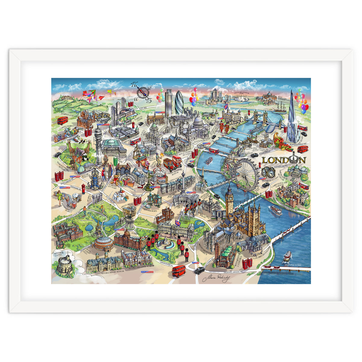 London Map Illustration