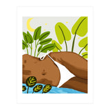 Is it Summer yet Modern Bohemian Black Woman, Bikini (Print Only) thumbnail