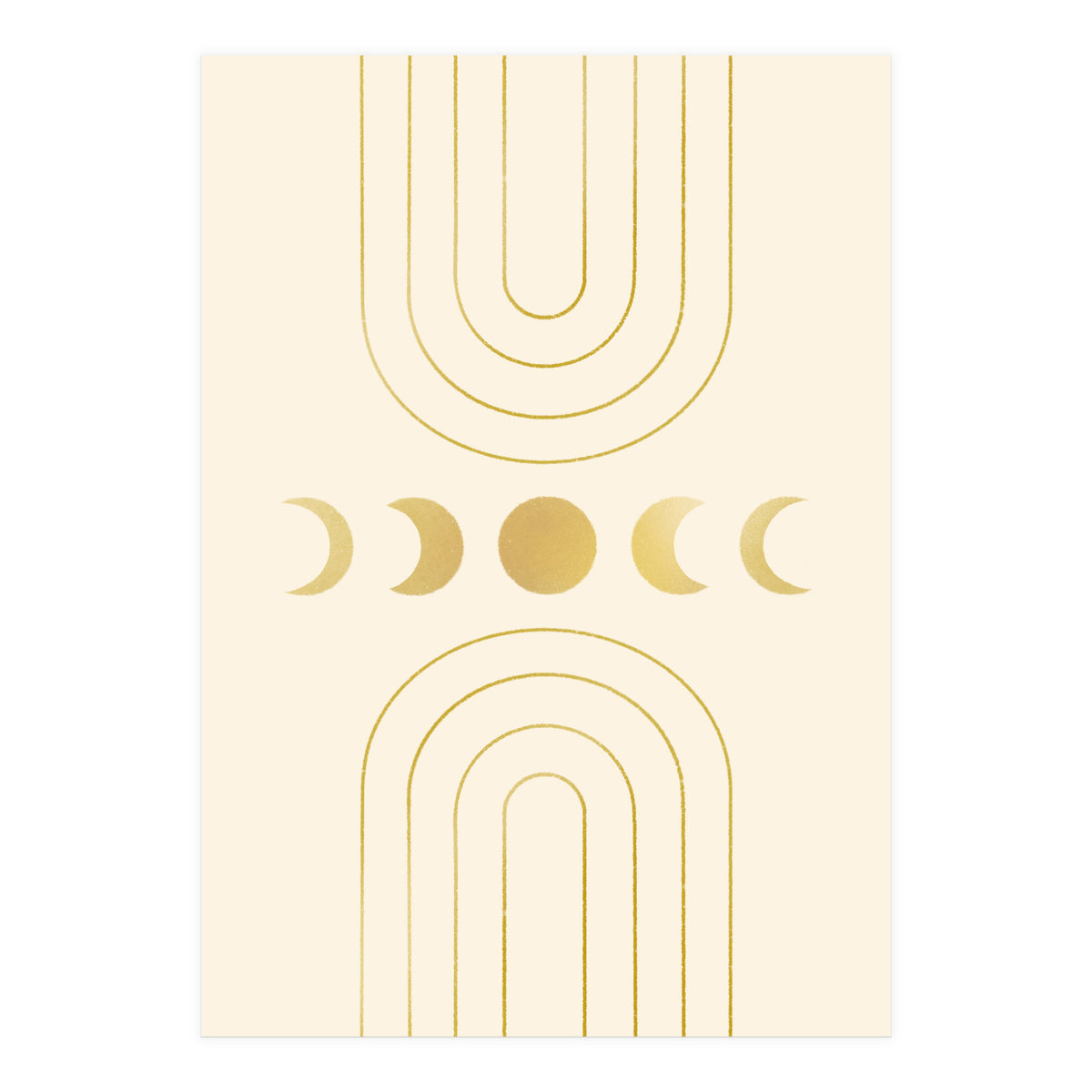 Gold Moon Phases (Print Only)
