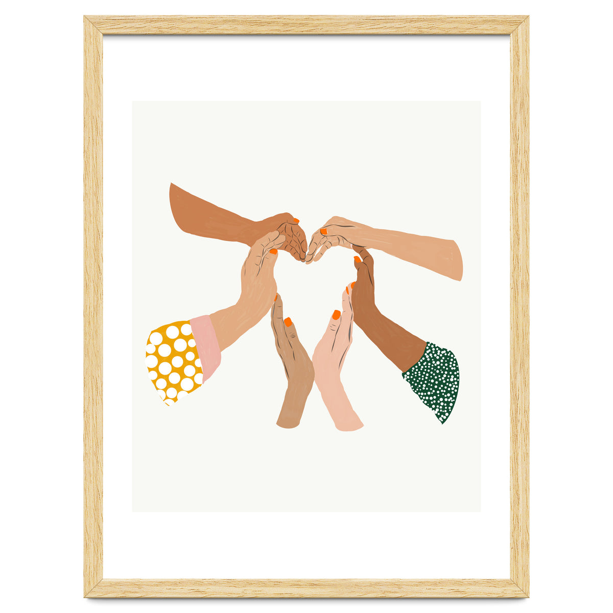 Indiscrimination | Anti-Racism Painting | Unity Illustration | Women Empowerment Growth Mindset