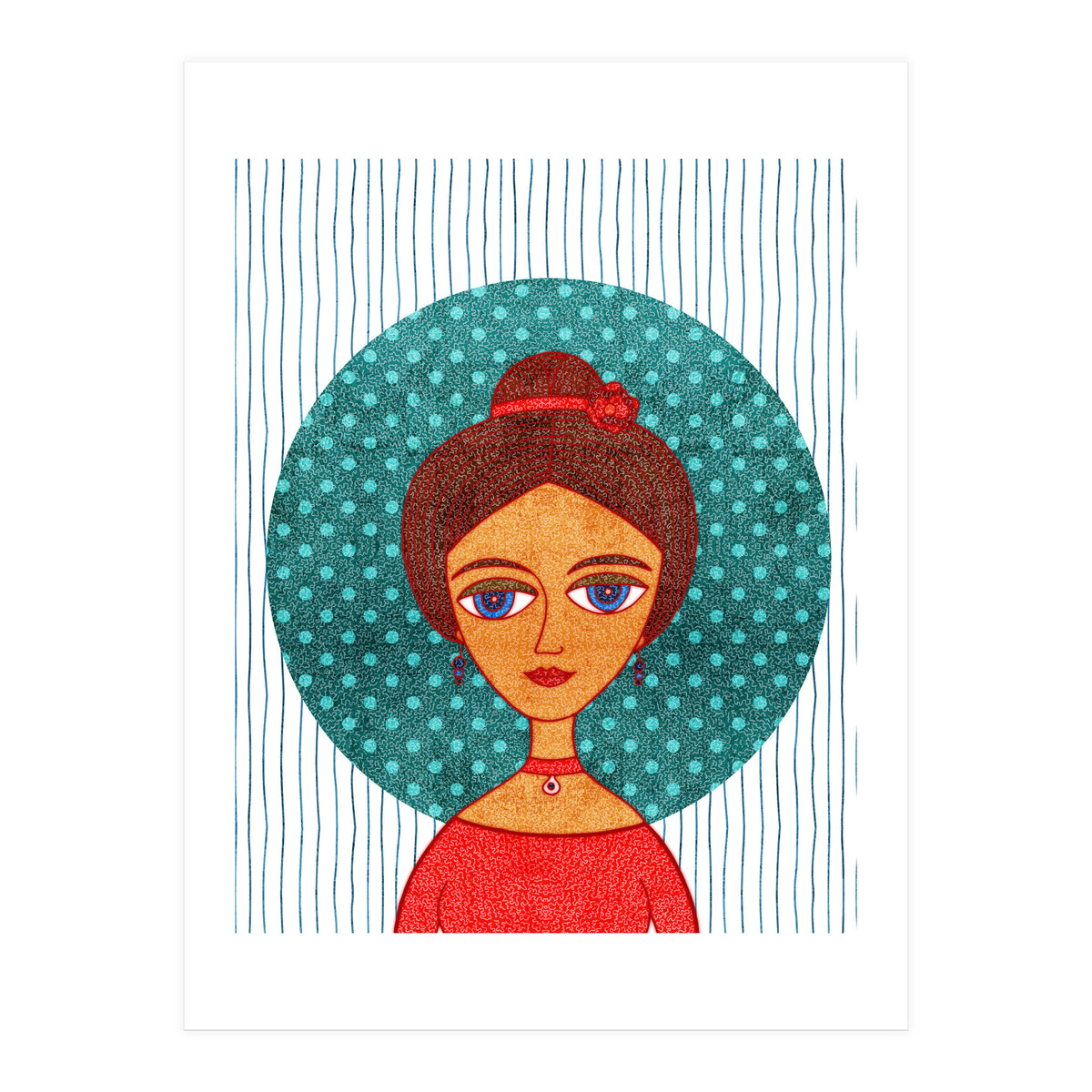 The girl in red (Print Only)
