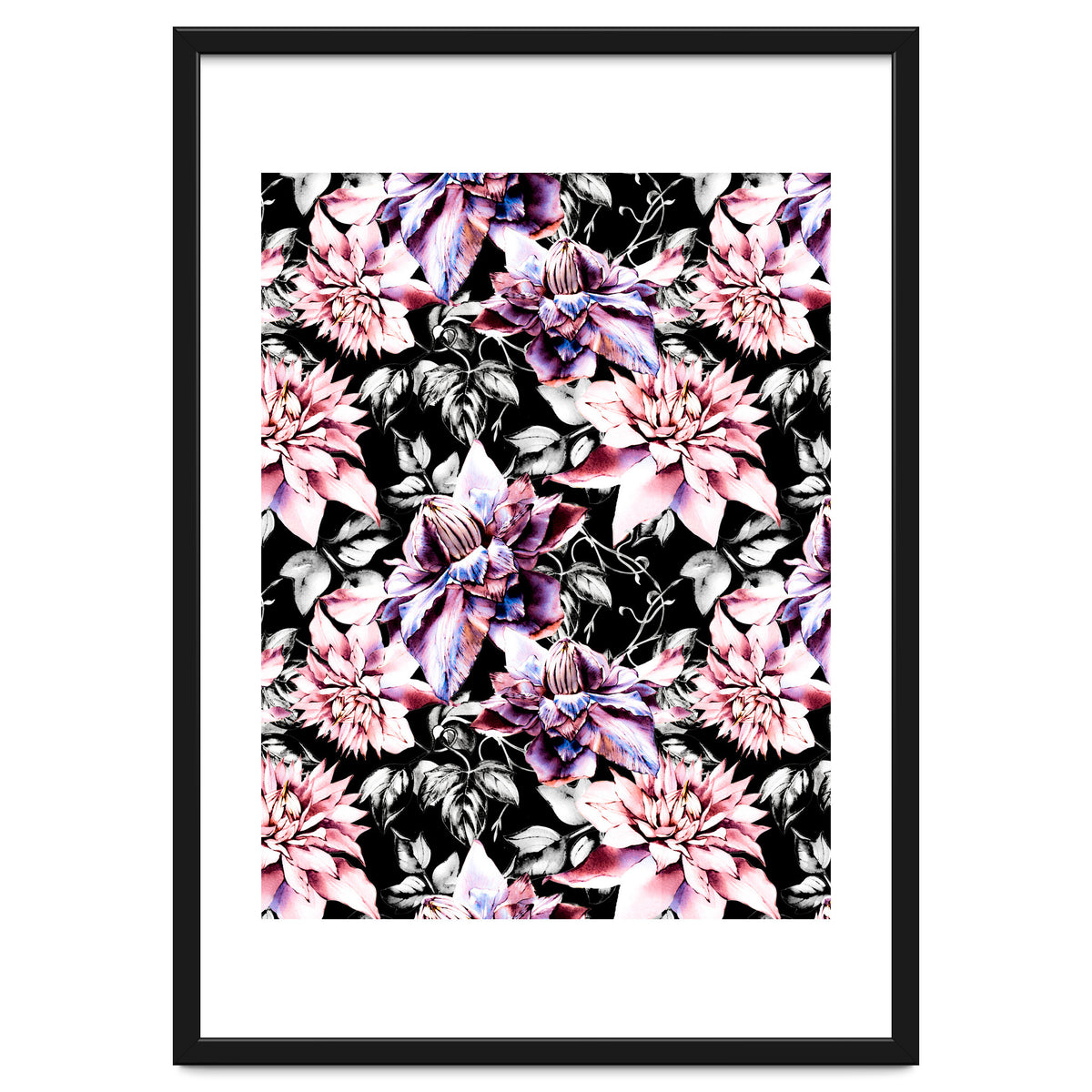 Pink bloom in the dark