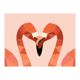 Flamingo Bird Low Poly Art  (Print Only) thumbnail