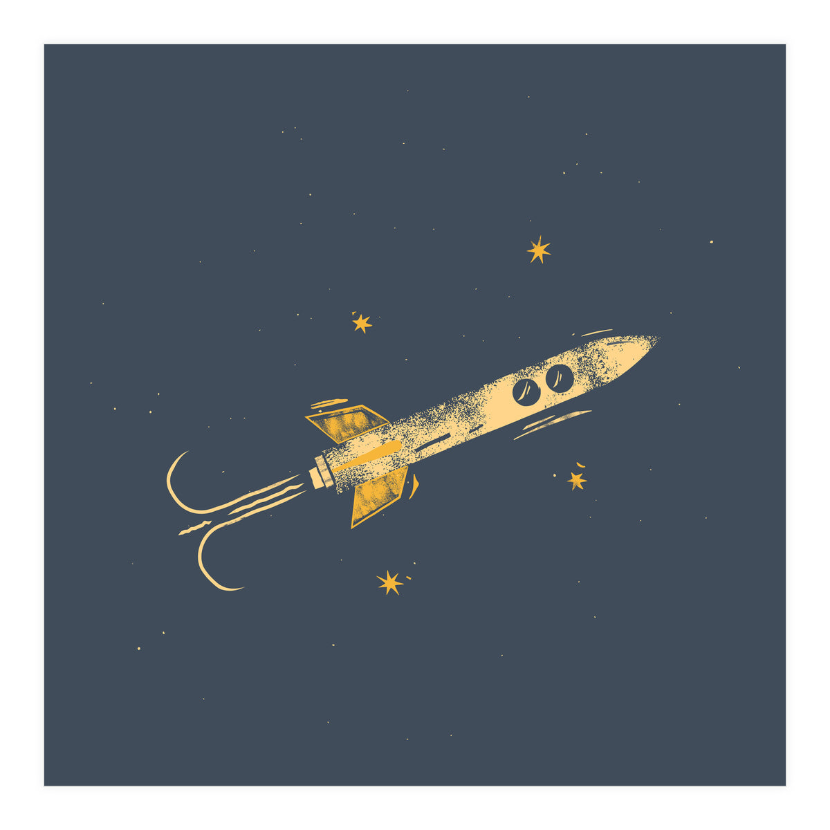 Rocket & Stars (Print Only)