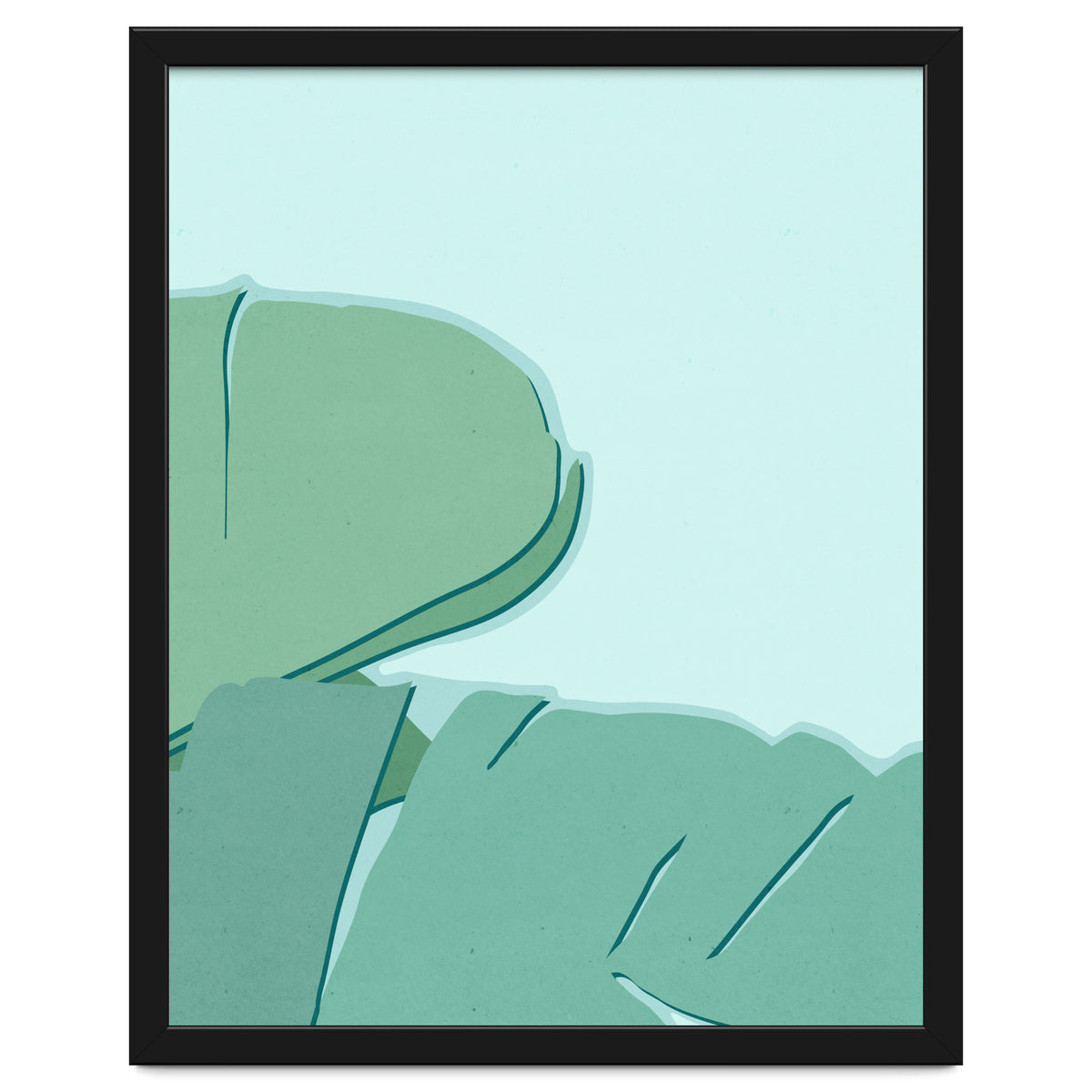 Abstract Banana Leaves Two - Greener Eden