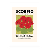 Scorpio Birth Flower Geranium (Print Only) thumbnail