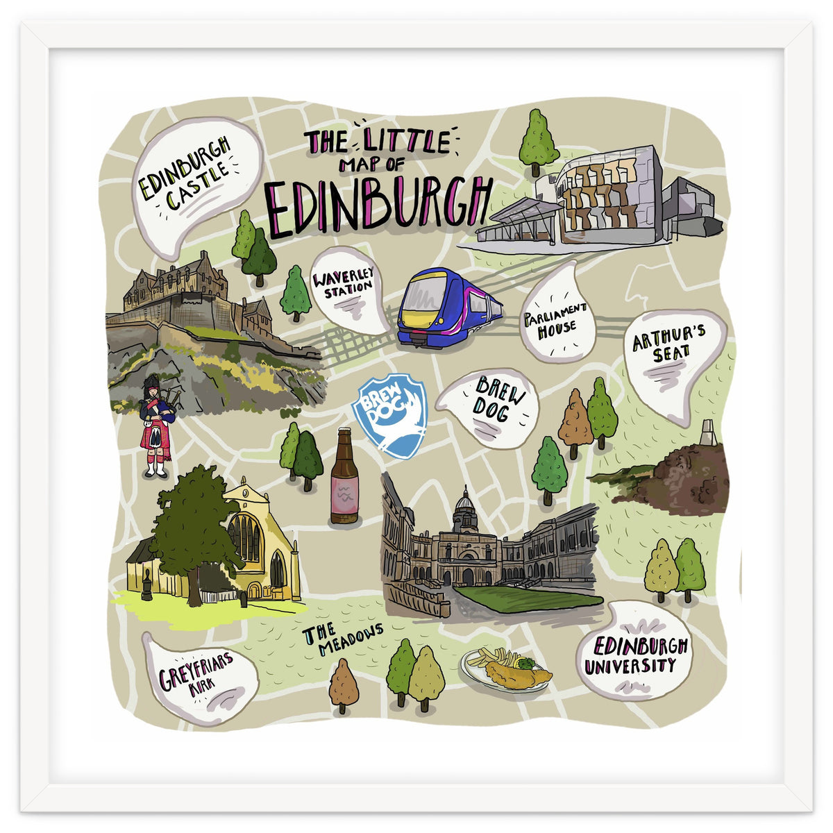 The Little Map of Edinburgh