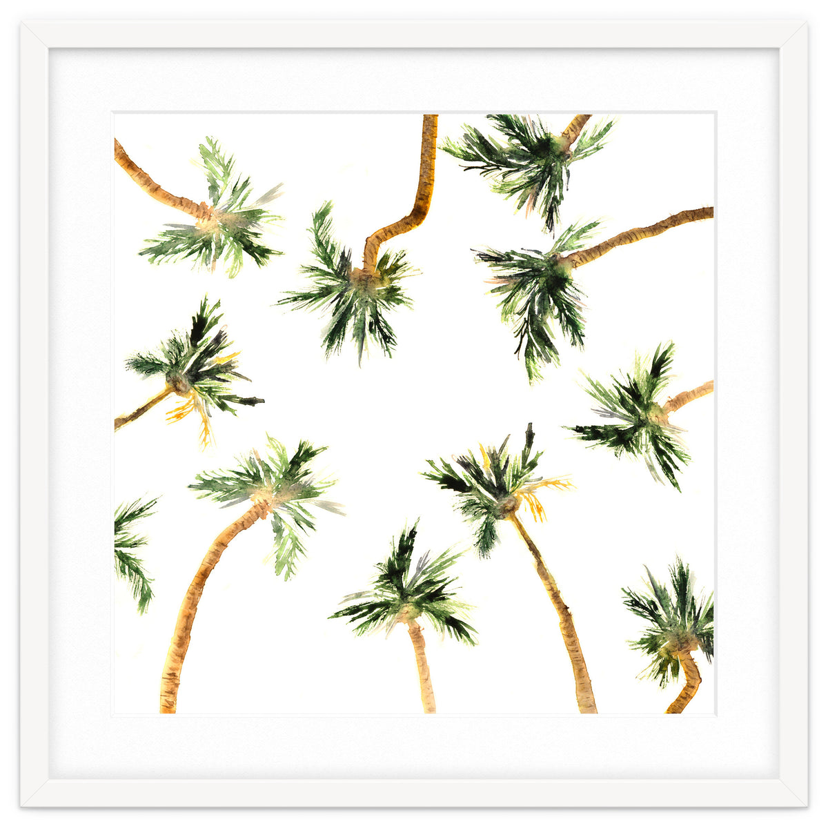 Under the coconut palms || watercolor