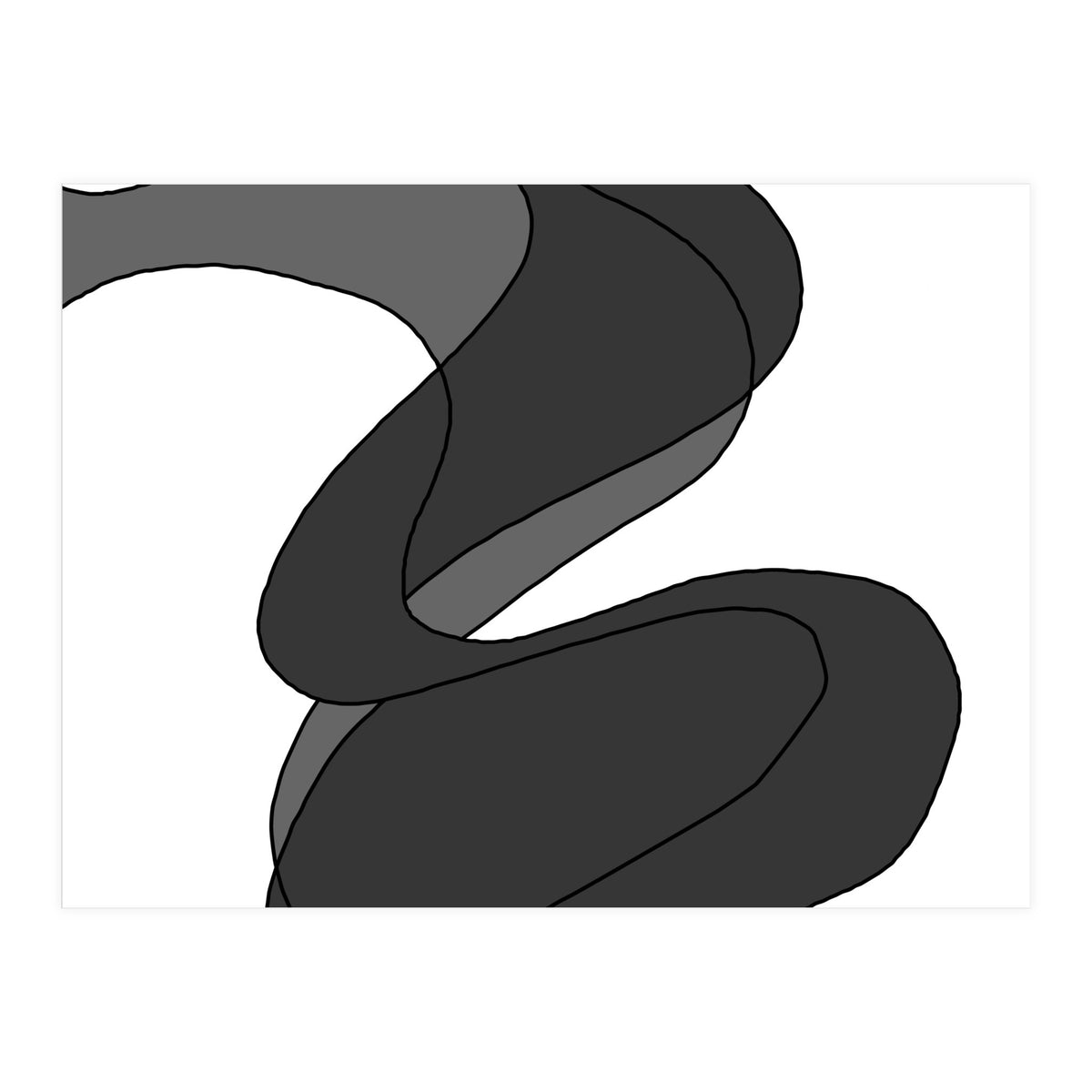 Grey Waves 5 (Print Only)