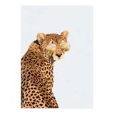 Cool Cat Cheetah Portrait with Gold Sunglasses (Print Only) thumbnail