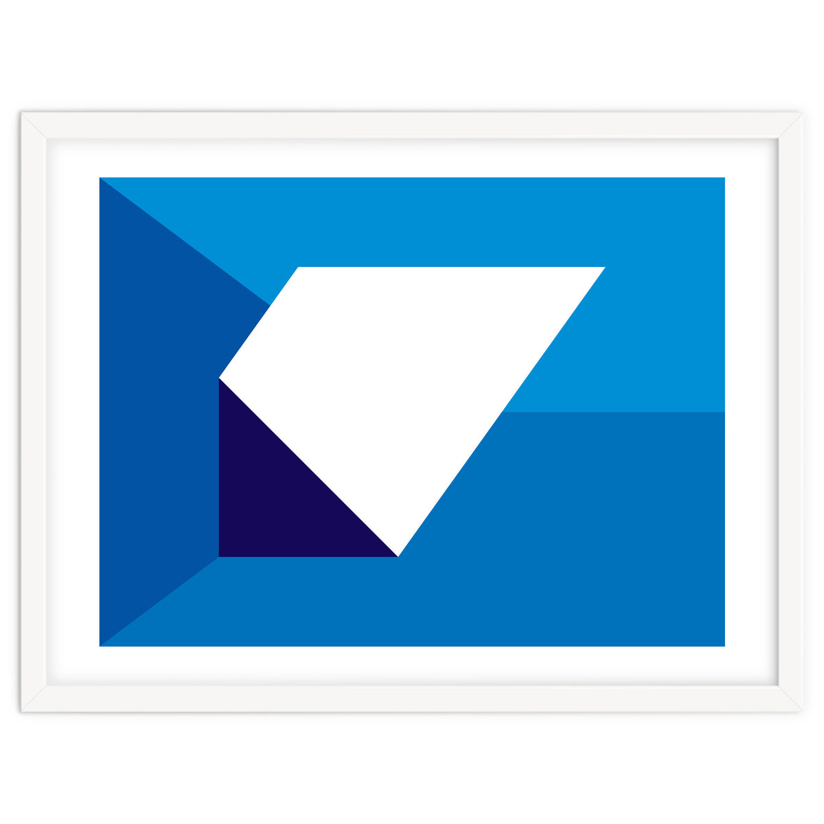 Geometric Shapes No. 32 -  blues