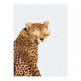 Cool Cat Cheetah Portrait with Gold Sunglasses (Print Only) thumbnail