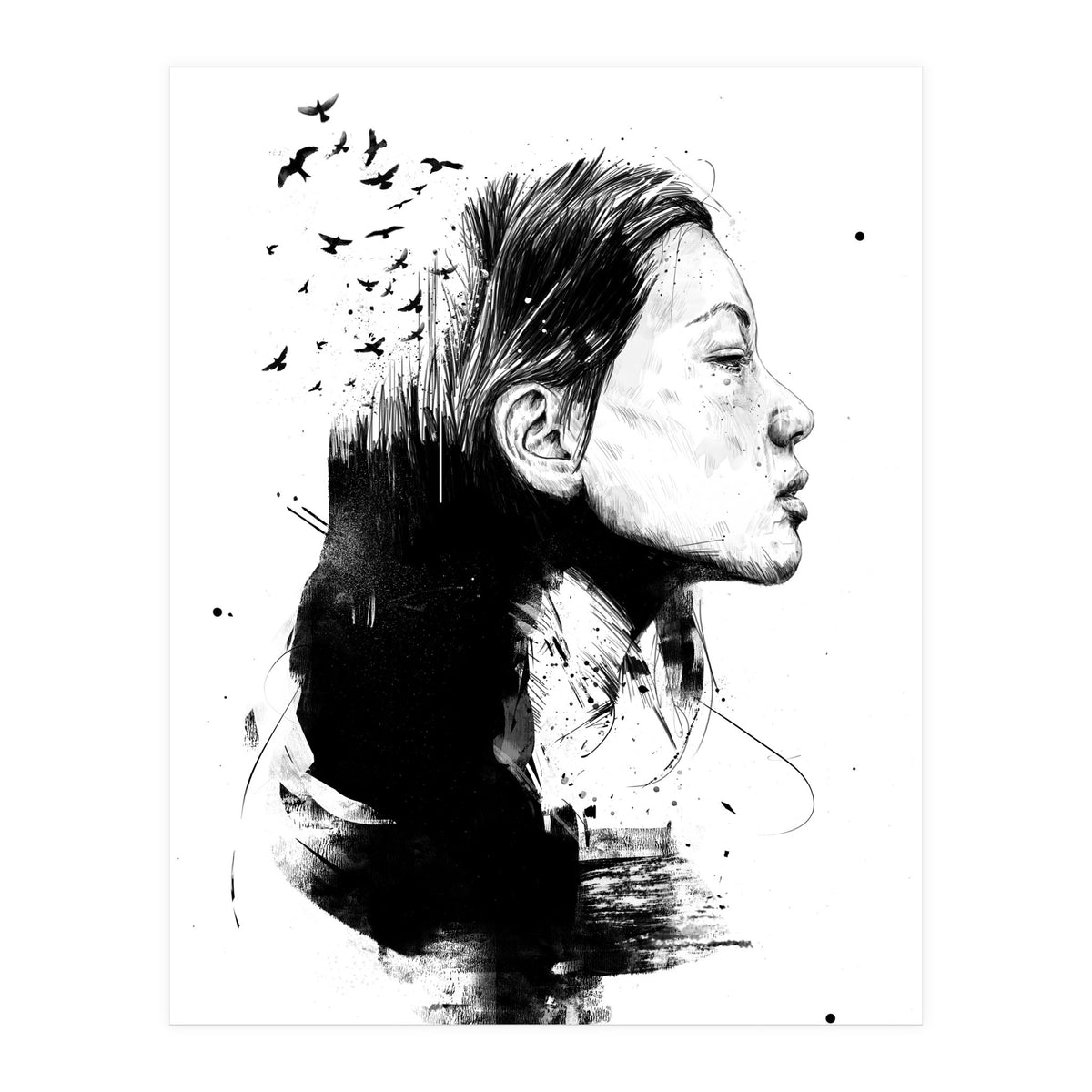 Open Your Mind (Bw) (Print Only)