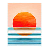 Geometric Minimalist Sunset (Print Only) thumbnail