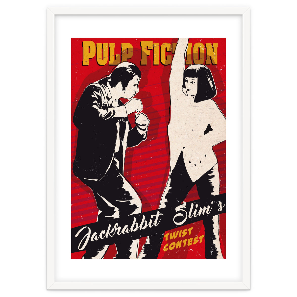 Twist dance Pulp Fiction movie poster