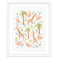 Jungle Giraffes | Pastel