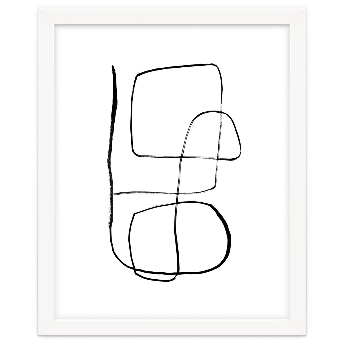 Mid-Century Line Art Print #3