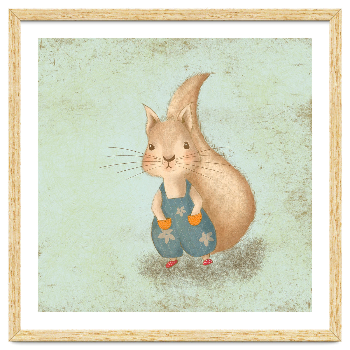 Woodland Nursery - Squirrel Illustration