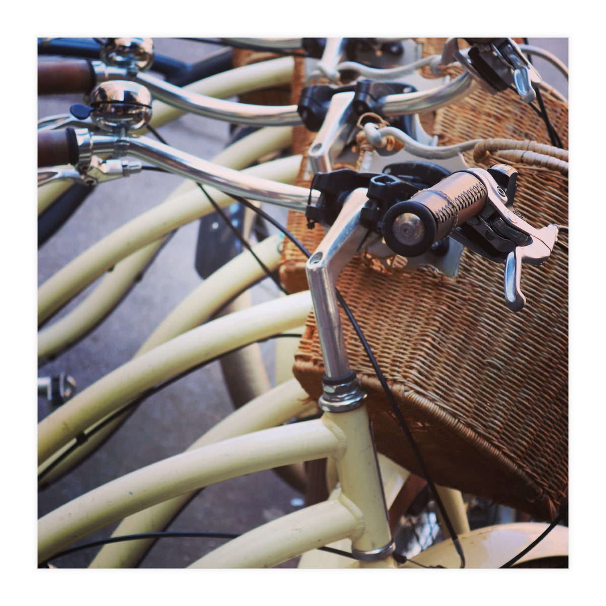 Stacks of bicycles (Print Only)