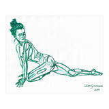 Pigeon Pose in Green (Print Only) thumbnail
