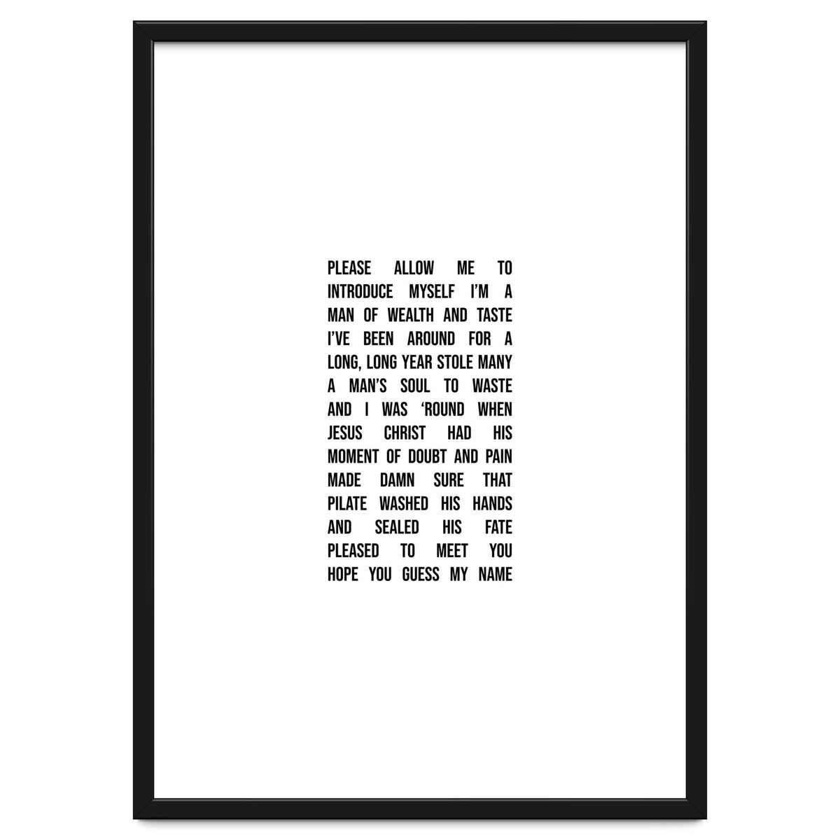 Sympathy For The Devil