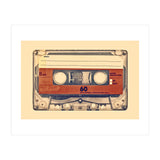 The retro audio compact cassette (Print Only) thumbnail