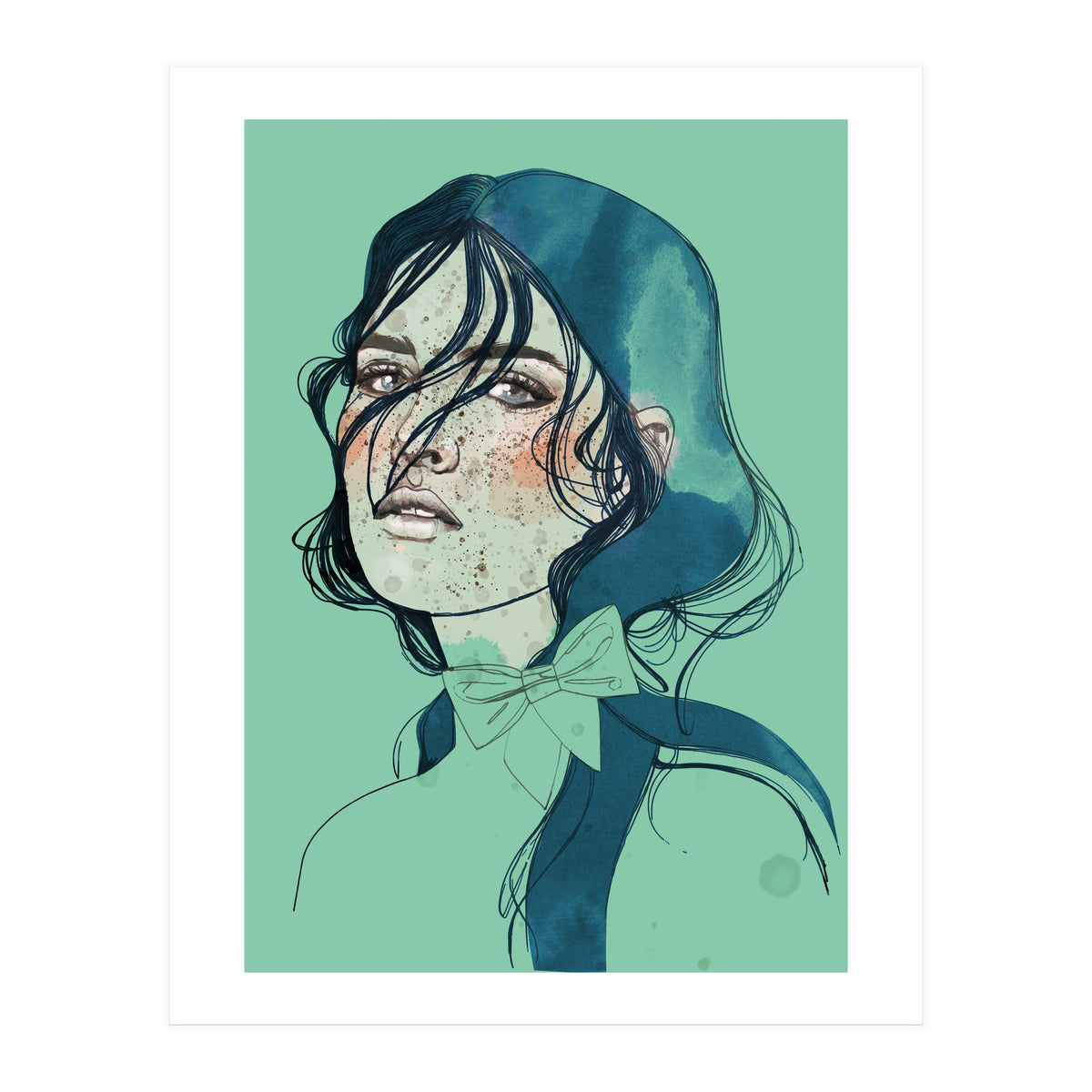 Freckles Mermaid (Print Only)