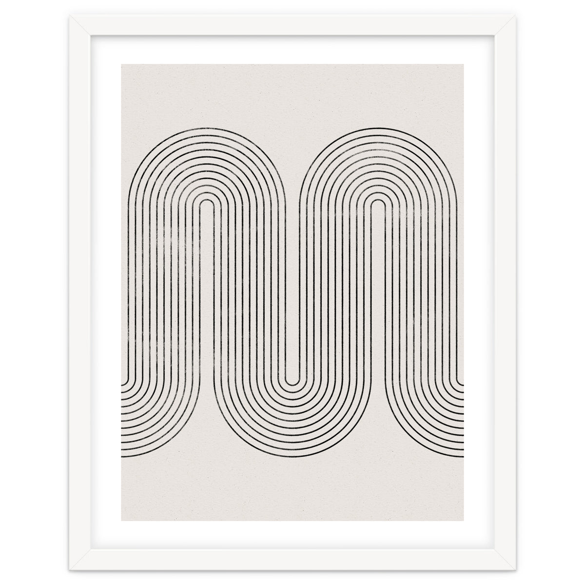 Mid-Century Modern No.28 - Woodblock Print