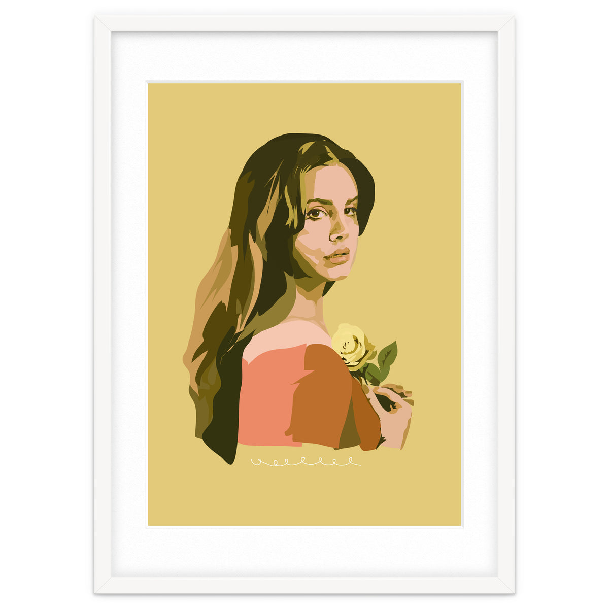 Lana Del Rey With Rose