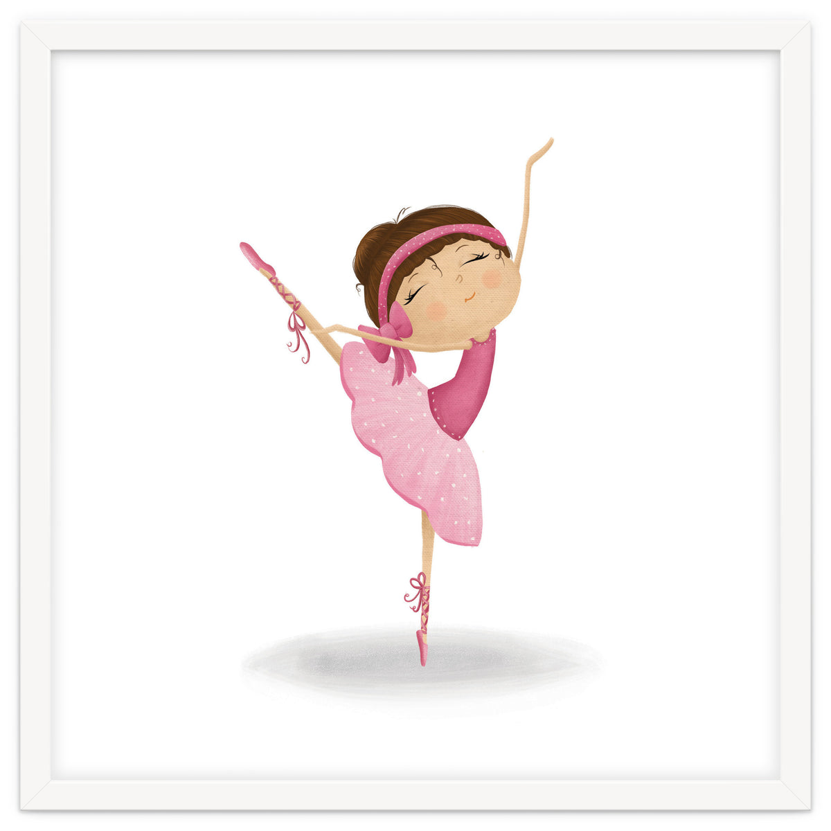 Adorable Ballerina Nursery Print