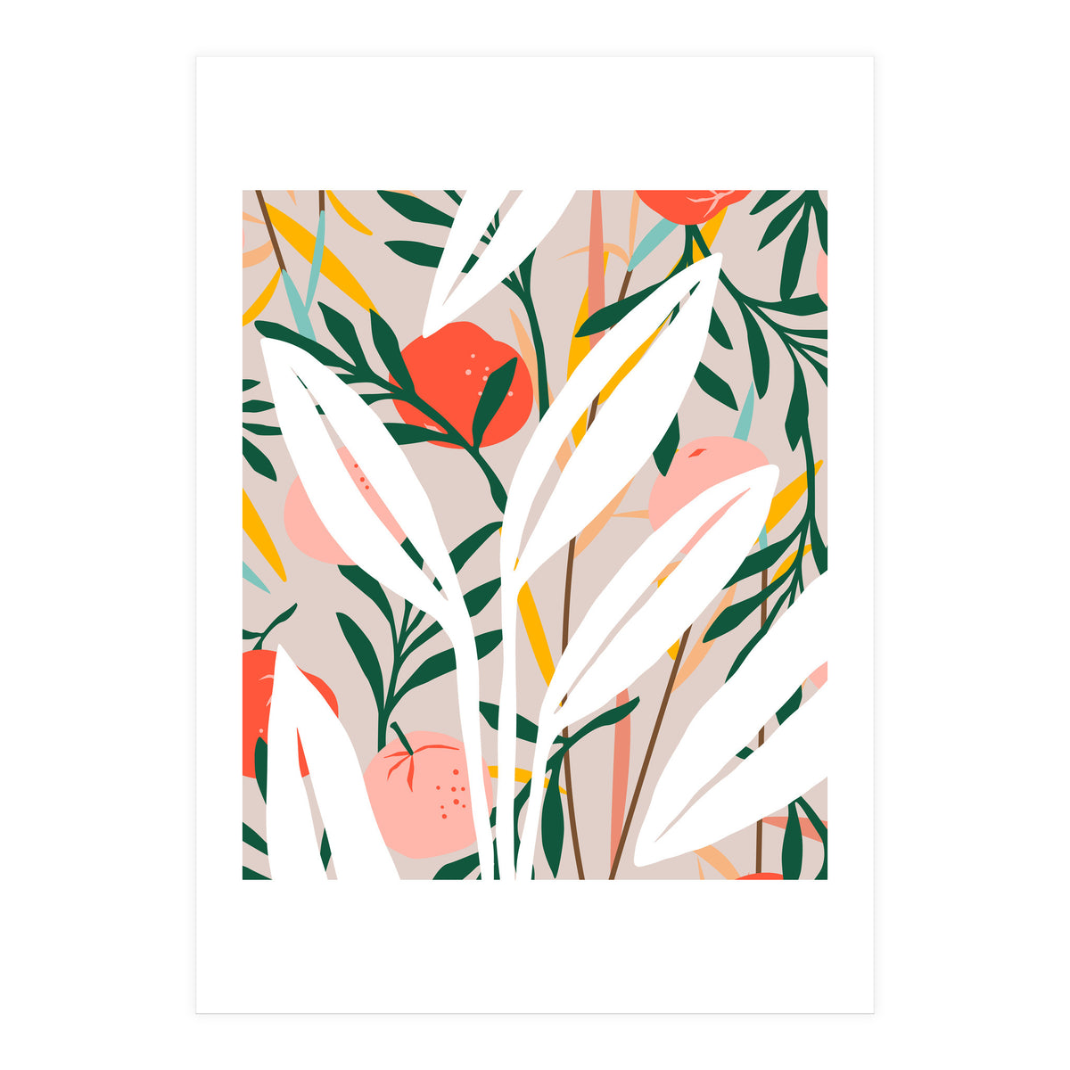 Abstract Plant Blush (Print Only)
