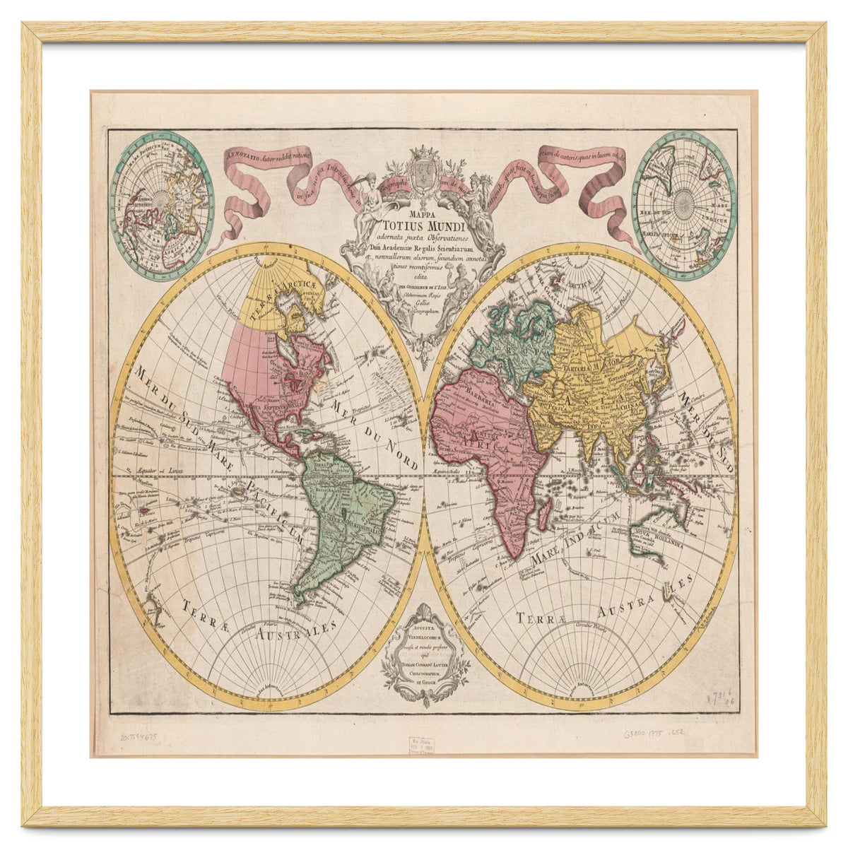 Old world mapa mundi