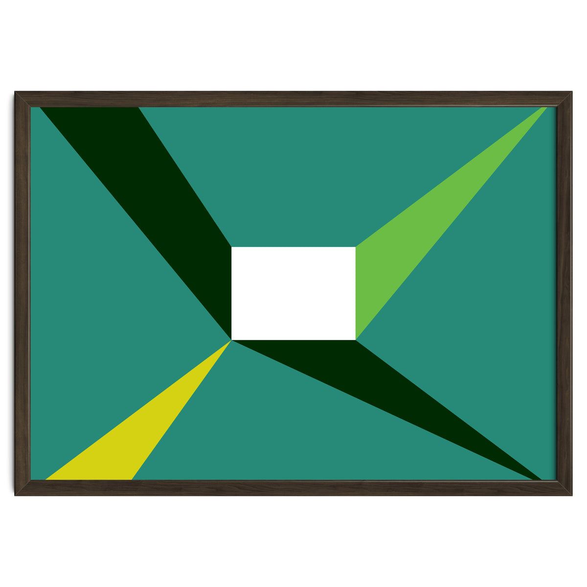 Geometric Shapes No. 27 - green, yellow & lime