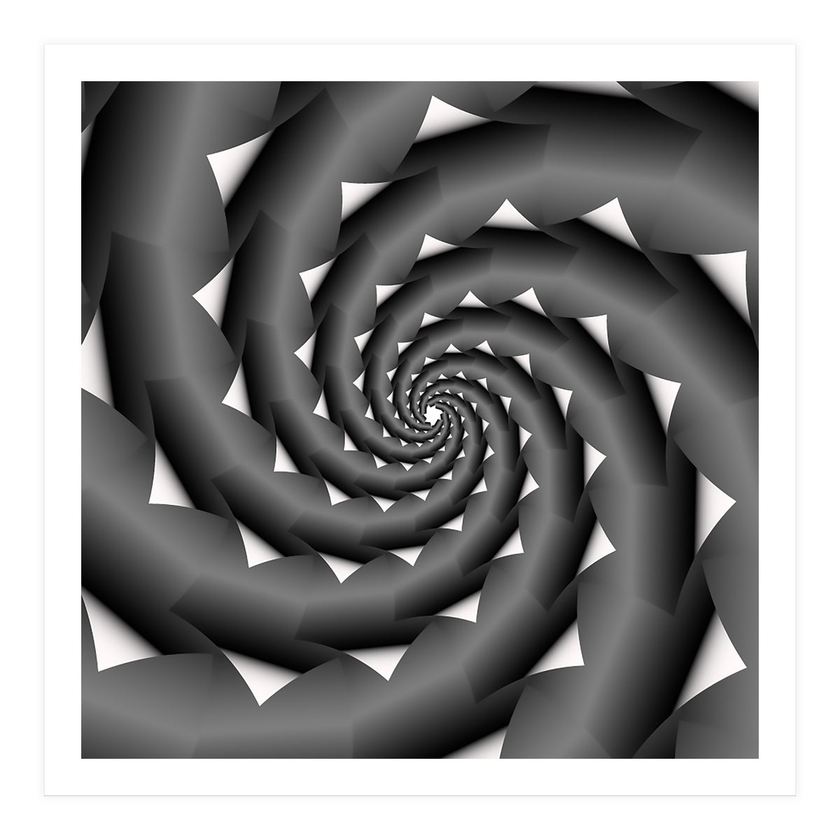 3D Abstract Spiral Design ART (Print Only)