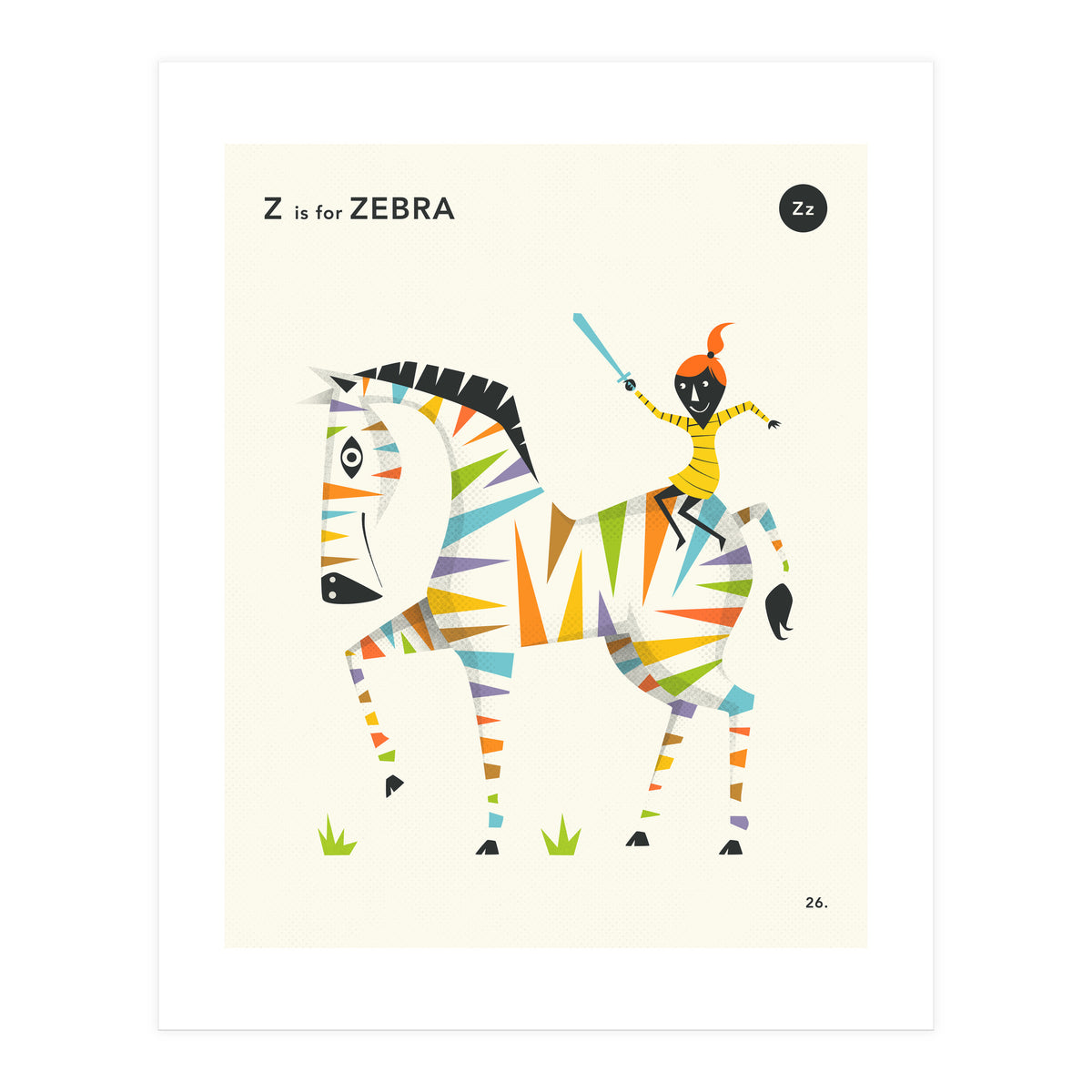 Z Is For Zebra (Print Only)